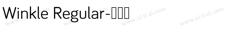 Winkle Regular字体转换